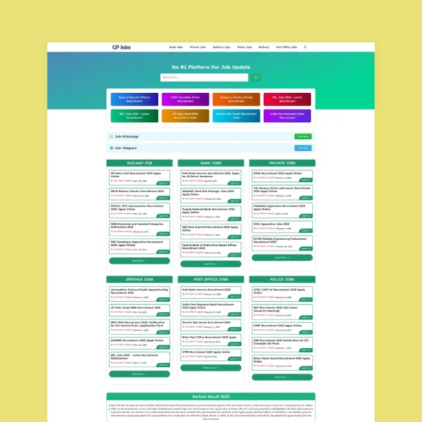 GeneratePress Job Board Website Templates for Professionals