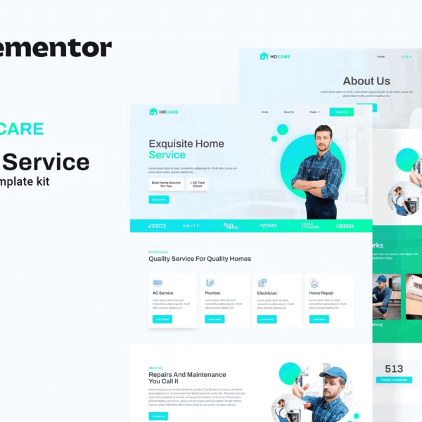 Hocare and Home Service Elementor Template Kit
