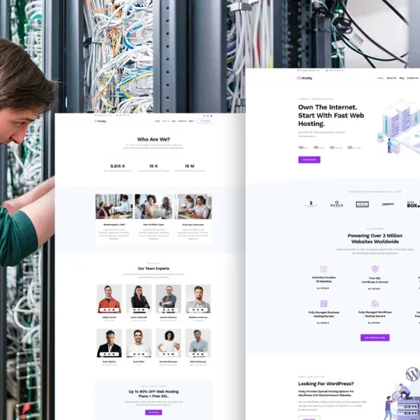 Hostly: Elementor Template Kit for Web Hosting Services