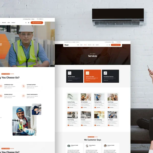 iHeat: Elementor Template Kit for AC Servicing