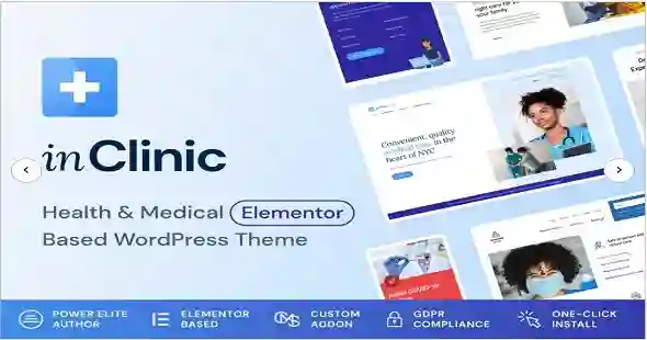 InClinic | Health And Medicine WordPress Theme With Lifetime License