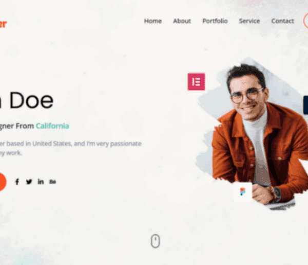 Designer: Elementor Template Kit for Creative Portfolios