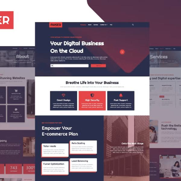 Maser – Web Design and Creative Agency Elementor Template Kit