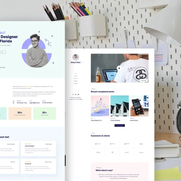 Moxie: Elementor Template Kit for Creative Personal Portfolios