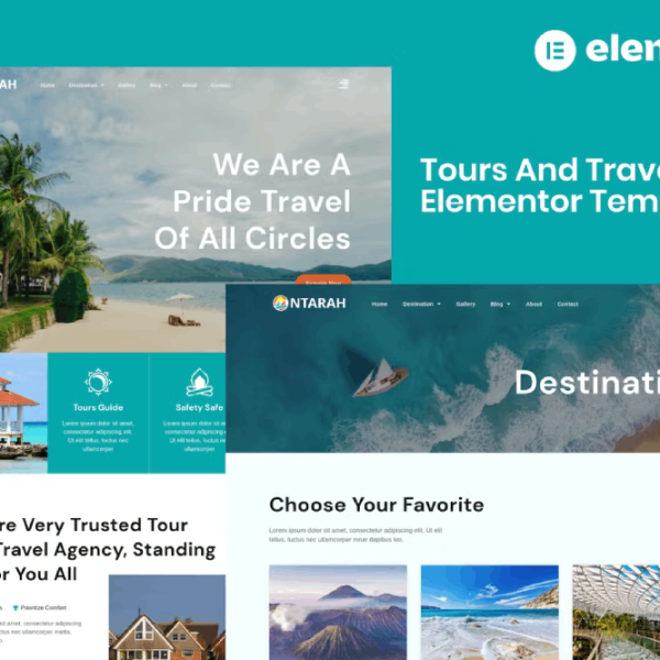 Ntarah – Tours and Travel Elementor Template Kit