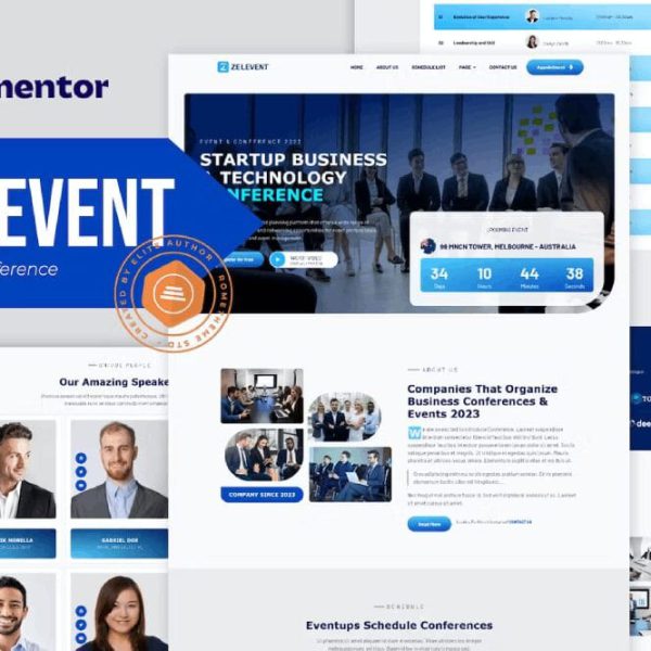 Zelevent: Elementor Template Kit for Events & Conferences