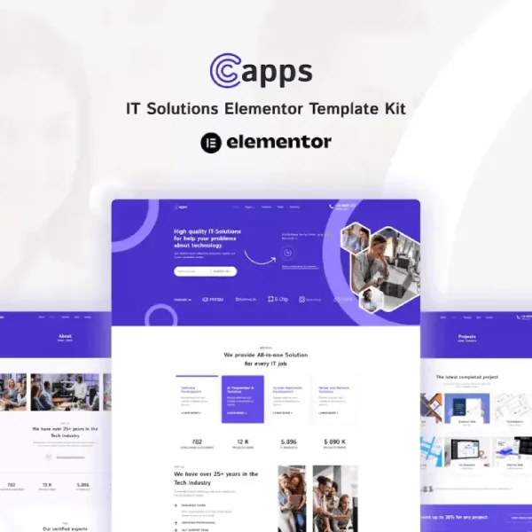 Capps – Elementor Kit for IT Solutions & Business Services