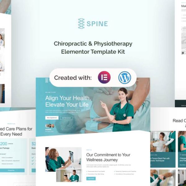 Spine: Elementor Template Kit for Chiropractic & Physiotherapy
