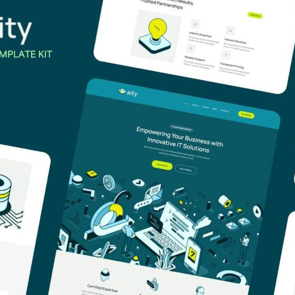 Aity: Elementor Template Kit for IT & Software Services